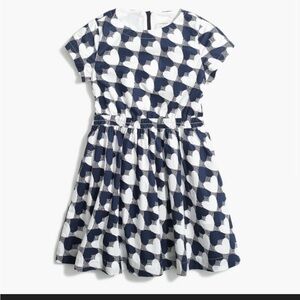 Crewcuts by J.Crew heart Dress Girls size 7 with pockets and lined cotton blend